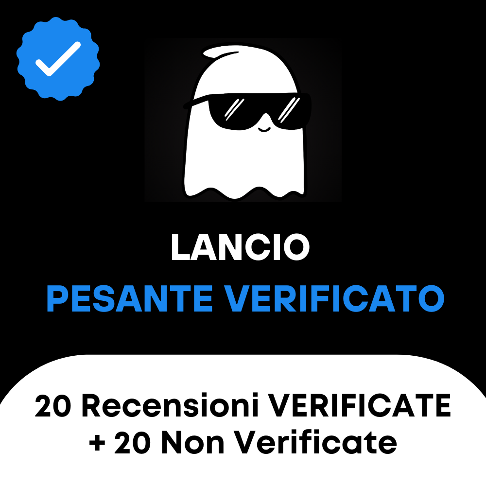 Lancio Pesante Verificato: 20 VERIFICATE + 20 Non Verificate