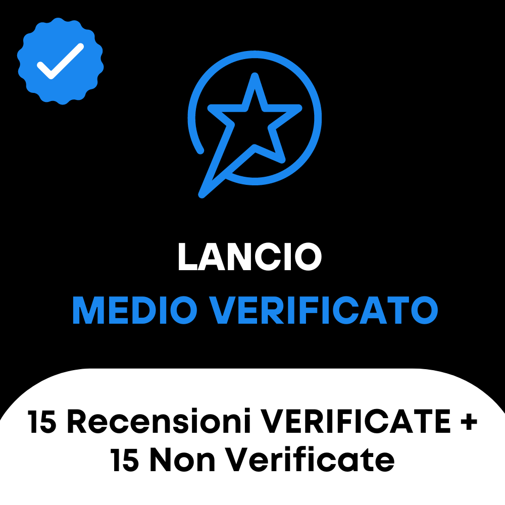 Lancio Medio Verificato: 15 VERIFICATE + 15 Non Verificate